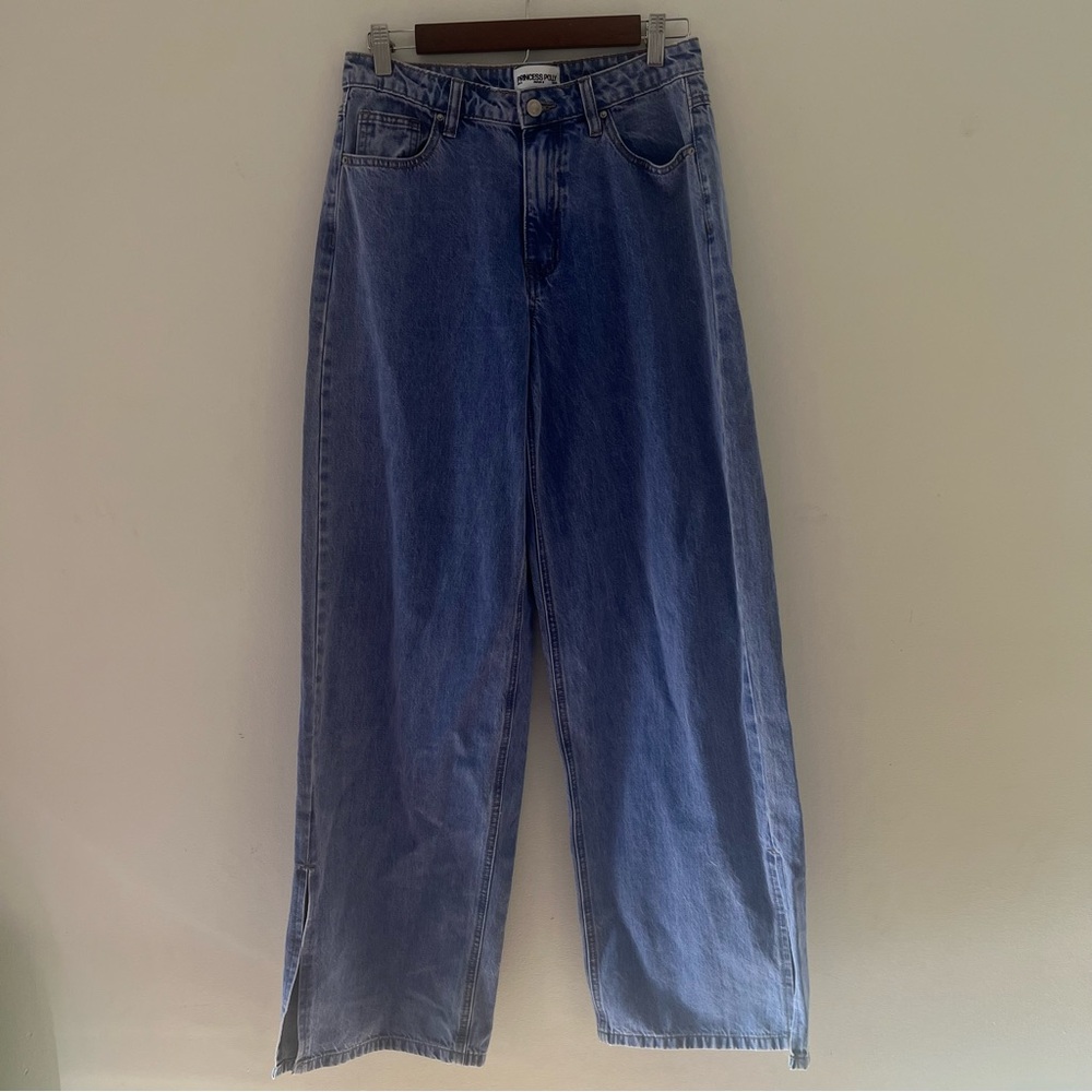 Princess Polly Wide Leg Denim Jeans Size 4